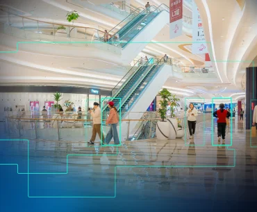 Smart shopping center video surveillance