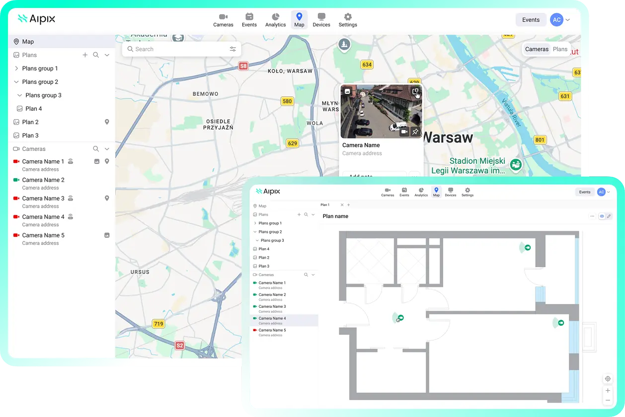 cameras-on-maps-and-plans